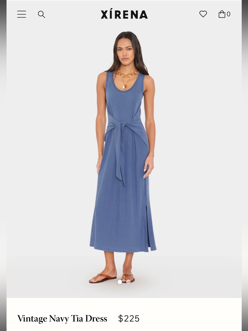 NWT XiRENA Tia Dress in Vintage Navy